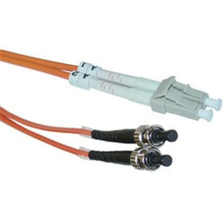 CABLE WHOLESALE Fiber Optic Cable LC ST Multimode Duplex 62.5-125 15 meter 49.2 foot LCST-11115